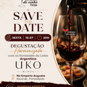 SEXTA 10. Julho, 20h. DEGUSTAÇÃO NOVIDADES UKO Wines 🇦🇷 . Emporio Augusta